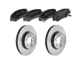 Kit De Balatas Bajos Metales Y 2 Discos Ventilados Delanteros