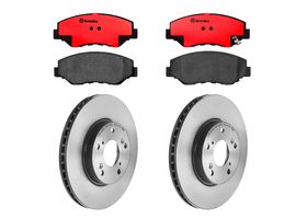 Kit De Balatas Cerámicas Y 2 Discos Ventilados Delanteros