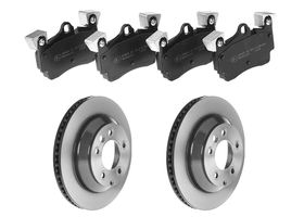 Kit De Balatas Bajos Metales Y 2 Discos Ventilados Traseros