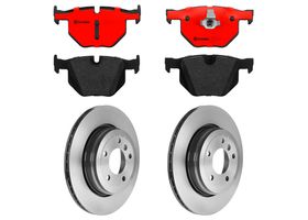 Kit De Balatas Cerámicas Y 2 Discos Ventilados Traseros