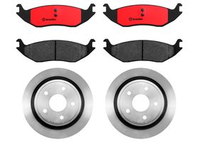 Kit De Balatas Cerámicas Y 2 Discos Ventilados Traseros