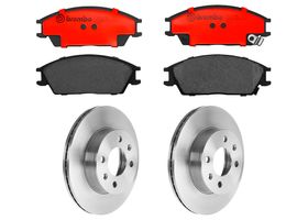 Kit De Balatas Cerámicas Y 2 Discos Ventilados Delanteros