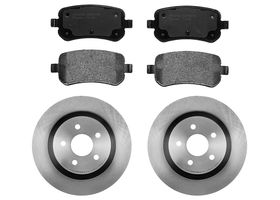 Kit De Balatas Bajos Metales Y 2 Discos Ventilados Traseros