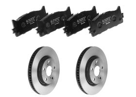 Kit De Balatas Bajos Metales Y 2 Discos Ventilados Delanteros