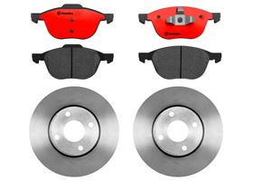 Kit De Balatas Cerámicas Y 2 Discos Ventilados Delanteros