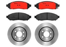 Kit De Balatas Cerámicas Y 2 Discos Ventilados Delanteros