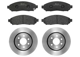 Kit De Balatas Bajos Metales Y 2 Discos Ventilados Delanteros