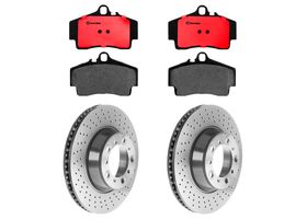 Kit De Balatas Cerámicas Y 2 Discos Ventilados Traseros