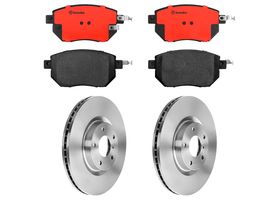 Kit De Balatas Cerámicas Y 2 Discos Ventilados Delanteros