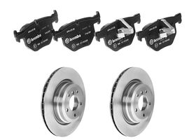 Kit De Balatas Bajos Metales Y 2 Discos Ventilados Traseros