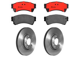 Kit De Balatas Cerámicas Y 2 Discos Ventilados Delanteros