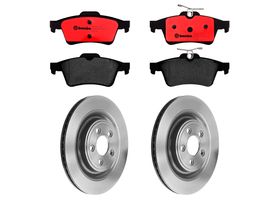 Kit De Balatas Cerámicas Y 2 Discos Ventilados Traseros