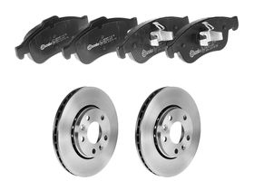 Kit De Balatas Bajos Metales Y 2 Discos Ventilados Delanteros