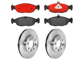 Kit De Balatas Cerámicas Y 2 Discos Ventilados Delanteros