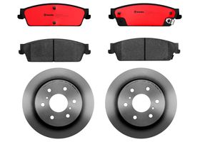 Kit De Balatas Cerámicas Y 2 Discos Ventilados Traseros
