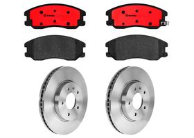 Kit De Balatas Cerámicas Y 2 Discos Ventilados Delanteros