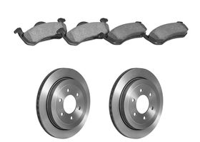 Kit De Balatas Bajos Metales Y 2 Discos Ventilados Traseros