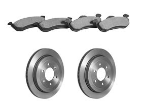 Kit De Balatas Cerámicas Y 2 Discos Ventilados Traseros