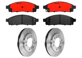 Kit De Balatas Cerámicas Y 2 Discos Ventilados Delanteros