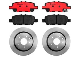 Kit De Balatas Cerámicas Y 2 Discos Ventilados Traseros