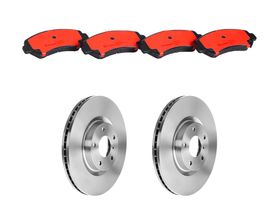 Kit De Balatas Cerámicas Y 2 Discos Ventilados Delanteros