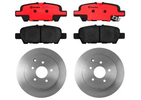 Kit De Balatas Cerámicas Y 2 Discos Ventilados Traseros