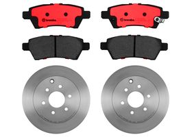Kit De Balatas Cerámicas Y 2 Discos Ventilados Traseros