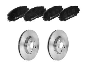 Kit De Balatas Bajos Metales Y 2 Discos Ventilados Delanteros