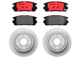 Kit De Balatas Cerámicas Y 2 Discos Ventilados Traseros