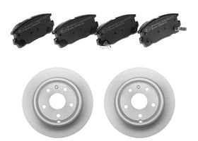 Kit De Balatas Bajos Metales Y 2 Discos Ventilados Traseros