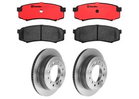 Kit De Balatas Cerámicas Y 2 Discos Ventilados Traseros