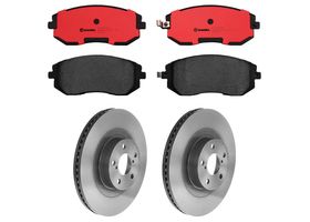 Kit De Balatas Cerámicas Y 2 Discos Ventilados Delanteros