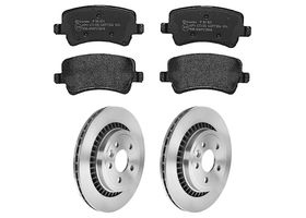 Kit De Balatas Bajos Metales Y 2 Discos Ventilados Traseros