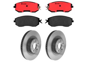 Kit De Balatas Cerámicas Y 2 Discos Ventilados Delanteros