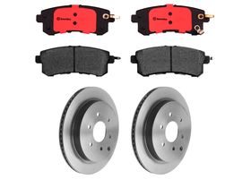 Kit De Balatas Cerámicas Y 2 Discos Ventilados Traseros