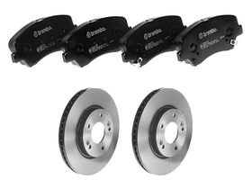 Kit De Balatas Bajos Metales Y 2 Discos Ventilados Delanteros