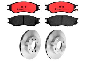 Kit De Balatas Cerámicas Y 2 Discos Ventilados Delanteros