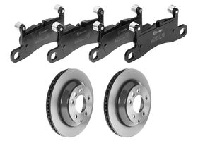 Kit De Balatas Bajos Metales Y 2 Discos Ventilados Traseros