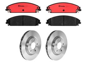 Kit De Balatas Cerámicas Y 2 Discos Ventilados Delanteros