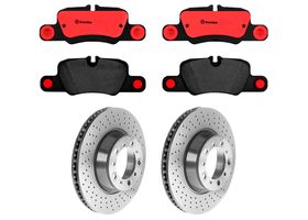 Kit De Balatas Cerámicas Y 2 Discos Ventilados Traseros