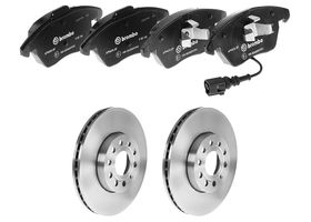 Kit De Balatas Bajos Metales Y 2 Discos Ventilados Delanteros