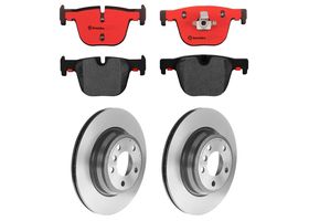 Kit De Balatas Cerámicas Y 2 Discos Ventilados Traseros