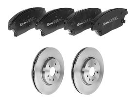 Kit De Balatas Bajos Metales Y 2 Discos Ventilados Delanteros