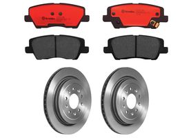 Kit De Balatas Cerámicas Y 2 Discos Ventilados Traseros