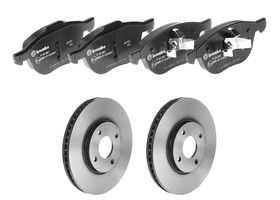 Kit De Balatas Bajos Metales Y 2 Discos Ventilados Delanteros