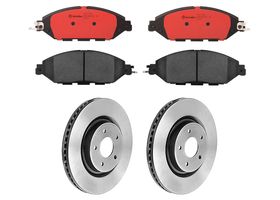 Kit De Balatas Cerámicas Y 2 Discos Ventilados Delanteros