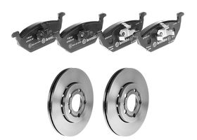 Kit De Balatas Bajos Metales Y 2 Discos Ventilados Delanteros