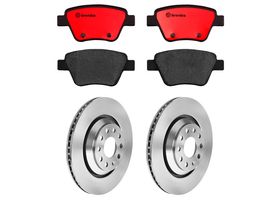 Kit De Balatas Cerámicas Y 2 Discos Ventilados Traseros