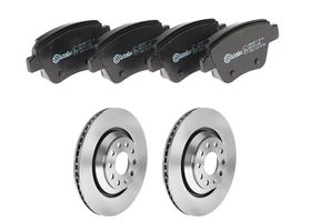 Kit De Balatas Bajos Metales Y 2 Discos Ventilados Traseros