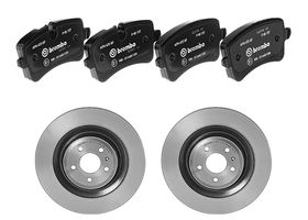 Kit De Balatas Bajos Metales Y 2 Discos Ventilados Traseros